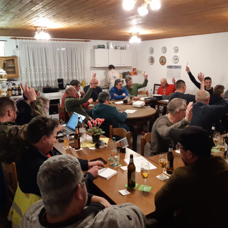 Delegierte bei der Abstimmung